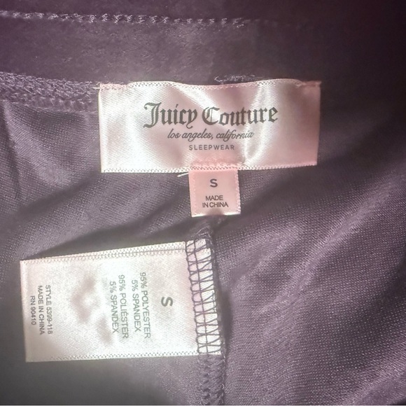 NEW Juicy Couture Purple Velour Track Pants Size Small - Picture 5 of 5